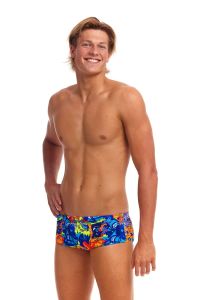 Funky Trunks Mens Mixed Mess Sidewinder Trunk - Multi