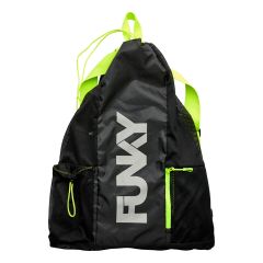 Way Funky Night Lights Gear Up Mesh Backpack - Black/Yellow