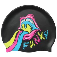 Way Funky Slurpee Swim Cap - Black/Multi