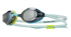 TYR Junior Blackops 140 EV Racing Goggle - Smoke/Aqua