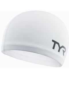 TYR Silicone Comfort Swim Cap - White