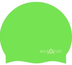 Amanzi Signature Neon Green Swim Cap - Green