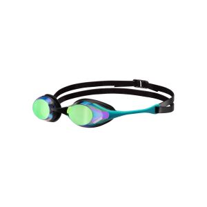 Arena Cobra Swipe Mirror Racing Goggles - Emerald/Peacock