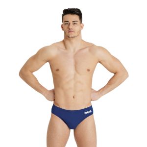 Arena Mens Team Swim Solid Brief - Navy Blue