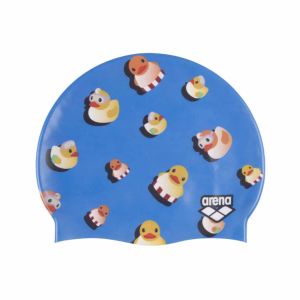 Arena HD Ducks Swim Cap  - Blue Multi