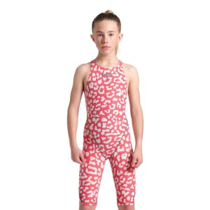 Arena Girls Powerskin ST Next Limited Edition Kneesuit - Leopard Geranium