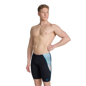Arena Mens Planet Water Jammer - Black/White Multi