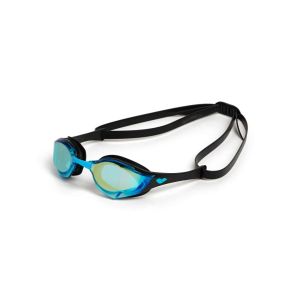 Arena Cobra Edge Swipe Mirror Racing Goggles - Aqua/Black