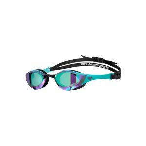 Arena Cobra Edge Swipe Mirror Racing Goggles  - Emerald/Peacock/Black