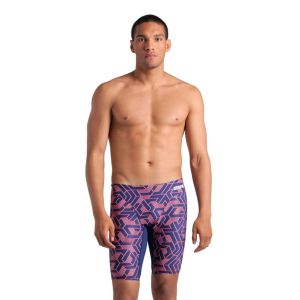 Arena Mens Escape Swim Jammer - Navy/Team Red/White/Blue