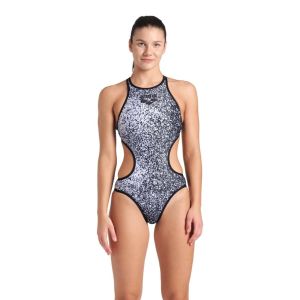 Arena Womens One Paints Swimsuit - Black/White/Black