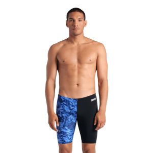 Arena Mens Team Crackle Swim Jammer - Black/Team Royal