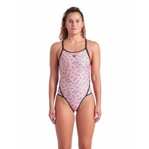 Arena Womens Dices Super Fly Back Swimsuit - Pink Multi/Black