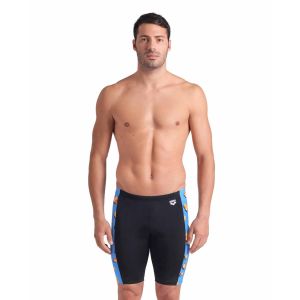 Arena Mens Ducks Swim Jammer - Black/Turquoise Multi