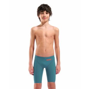 Arena Boys Powerskin Impulso Jade Aura Limited Edition Jammer - Biscay Bay/Cherry