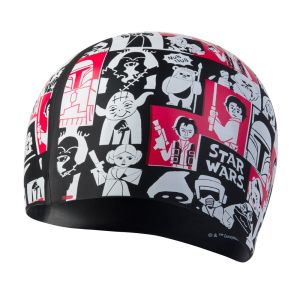 Speedo Star Wars Slogan Print Swimming Cap - Black
