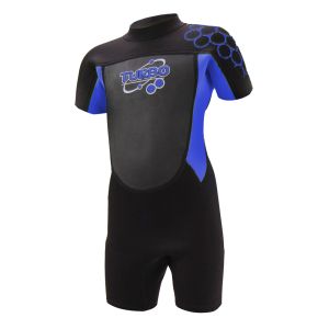 TWF Kids Turbo 2.5mm Shortie Wetsuit - Black/Blue