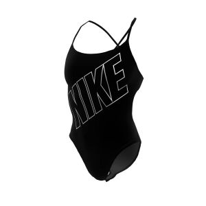 Nike Hydrastrong Adjustable Crossback Swimsuit - Black