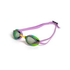 Arena Python Mirror Racing Goggles - Green/Violet/Green