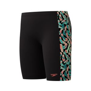 Speedo Boys Digital Allover Panel Jammer - Neon Coral