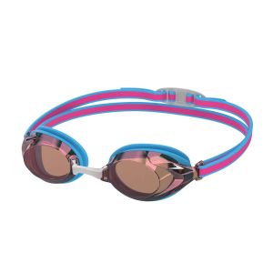 Speedo Junior Vanquisher 3.0 Mirror - Picton Blue/Vermillion/Gold Mirror