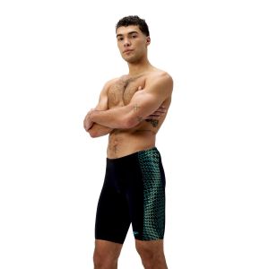 Speedo Mens End+ Tech Panel Jammer - Black/Turquoise Gem