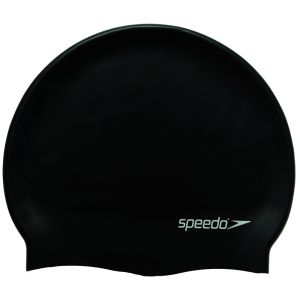 Speedo Flat Silicone Swimming Cap - Black