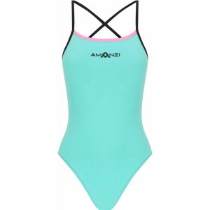 Amanzi Womens Cotton Candy Tie Back One Piece - Blue/Pink