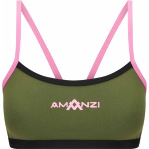 Amanzi Womens Desert Blush Bikini Top - Green/Pink
