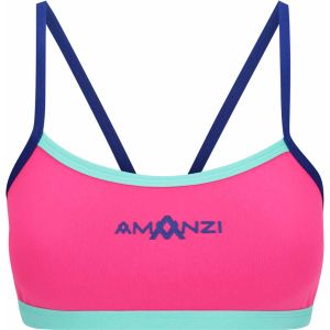Amanzi Womens Rosette Bikini Top - Pink/Blue