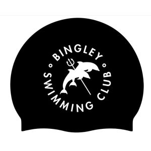 AK Bingley Club Logo Only Swimming Cap - Black/White