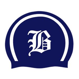 Broadway Club Logo Only Swimming Cap - Navy/White