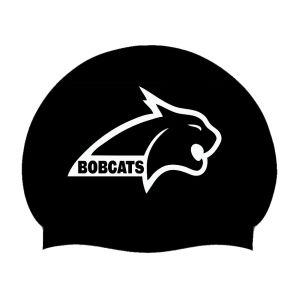 Burnley Bobcats 3pk Club Logo Only Swimming Cap - Black/White
