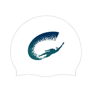 Camden Swiss Cottage SC 3pk Club Logo Only Swimming Cap - White