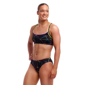 Funkita Ladies Star Sign Sports Top - Black/Multi