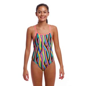 Funkita Girls Curl Curl Single Strap One Piece Swimsuit - Multi