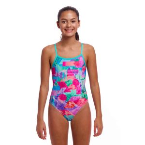 Funkita Girls Snap That Single Strap One Piece Swimsuit - Multi