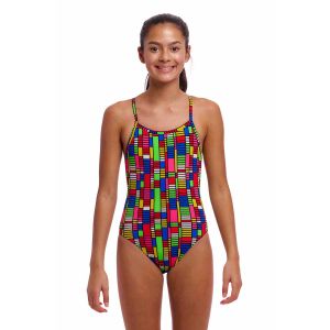 Funkita Girls The Climb Single Strap One Piece Swimsuit - Multi