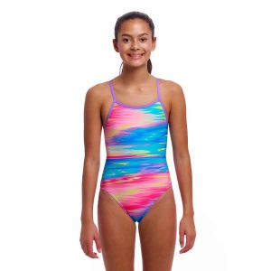 Funkita Girls Tropic Wash Single Strap One Piece Swimsuit - Multi