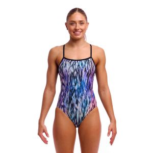Funkita Ladies Fly Dye Single Strap One Piece Swimsuit - Multi