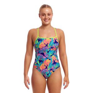 Funkita Ladies Leaving Today Single Strap One Piece Swimsuit - Multi