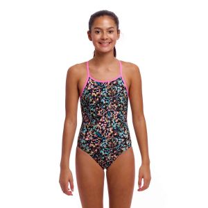 Funkita Girls Copper Cluster Diamond Back One Piece Swimsuit - Multi
