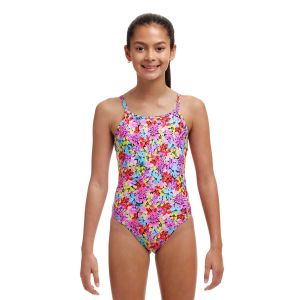 Funkita Girls Summer Nights Diamond Back One Piece Swimsuit - Multi