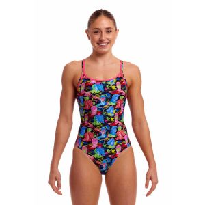 Funkita Ladies Art Snob Diamond Back One Piece Swimsuit - Multi