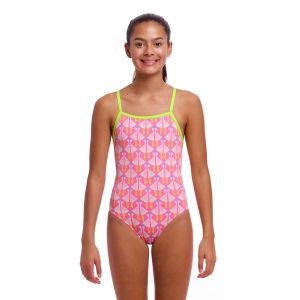 Funkita Girls Duck Duck Goose Strapped In One Piece Swimsuit - Multi