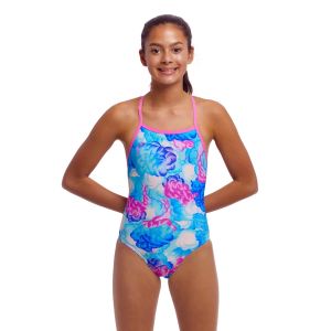 Funkita Girls Cloud Street Tie Me Tight One Piece Swimsuit - Multi