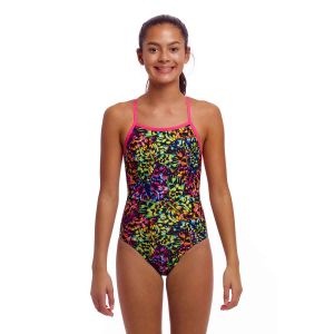 Funkita Girls Flying Fiesta Tie Me Tight One Piece Swimsuit - Multi