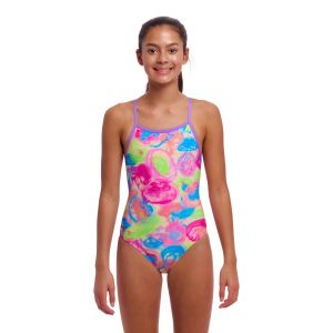 Funkita Girls Sweet Sting Tie Me Tight One Piece Swimsuit - Multi