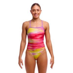 Funkita Ladies Sailor Delight Tie Me Tight One Piece Swimsuit - Multi