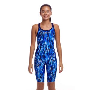 Funkita Girls Wing Streak Fast Legs One Piece - Blue
